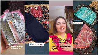 Merium Pervaiz Share Saas Bahu Cute Talks Beautiful amp Fancy Work Suits PR Package Unboxing Routine❤ [upl. by Cohen]