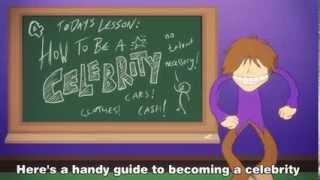 A Guide To Becoming A Celebrity  animated music video  MrWeebl [upl. by Hamel]