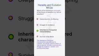 TOP 50 MCQ Heredity and Evolution Part 22 [upl. by Aliuqat209]