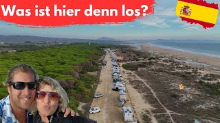 Campingalltag an spanischen Stränden Zwei besondere Plätze am Meer Überwintern 2024 in Spanien [upl. by Nila]