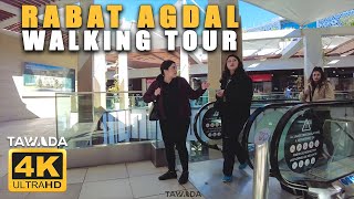 RABAT AGDAL  Morocco 🇲🇦 4K UHD Walking tour [upl. by Tereve]