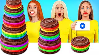 100 Layers Food Challenge  Eating 1 VS 100 Layers of Bubble Gum vs Chocolate by Turbo Team [upl. by Easlehc]