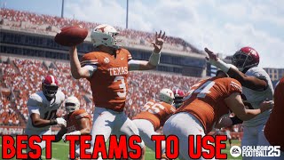 11 Best Teams to Use in EA Sports College Football 25 Gameplay Dynasty Mode amp Head to Head [upl. by Akibma]