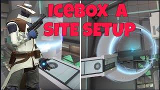 VALORANT CYPHER SETUP ICEBOX A SITE Defensive 25 [upl. by Ateloj111]