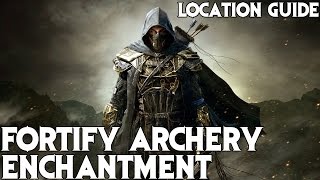 The Elder Scrolls V Skyrim  How to get the Fortify Archery Enchantment Location Guide [upl. by Enilegna]