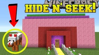 Minecraft WOLVES HIDE AND SEEK  Morph Hide And Seek  Modded MiniGame [upl. by Nuris]