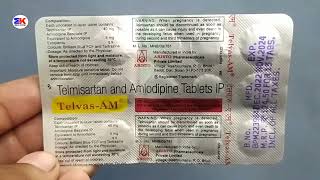 Telvas Am Tablet  Telmisartan and Amlodipine Tablet  TelvasAm Tablet Uses Benefits Dosage Review [upl. by Mandi]