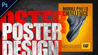 Design Poster in Photoshop  Urdu  Hindi [upl. by Learrsi]