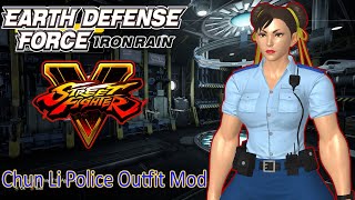 EDF IRON RAIN Chun Li Police Outfit Mod [upl. by Gemperle182]