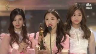 ENGSUB 170113  TWICE WON Digital Bonsang SONG OF THE YEAR  31st Golden Disk Awards 2017 [upl. by Elgna513]