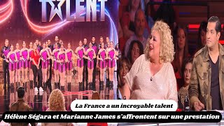 La France a un incroyable talent  Hélène Ségara et Marianne James saffrontent sur une prestation [upl. by Bent]