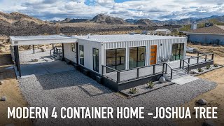 MODERN CONTAINER HOME IN JOSHUA TREE  CONTAINER POOL  BLOK STUDIO  TOUR INSIDE [upl. by Wendye]