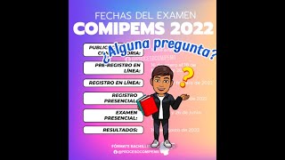 COMIPEMS 2022 FECHAS DEL EXAMEN [upl. by Aura]