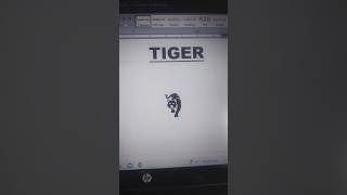 Tiger 🐅 Symbol  trending shorts short msword subscribe ssc microsoftwordtutorial computer [upl. by Gurl]