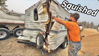 RV gets rear ended on the highway [upl. by Verlie928]