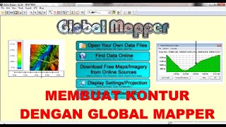 Cara Membuat Kontur di Global Mapper [upl. by Notlad337]