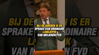 BIJ DE BOEREN IS ER SPRAKE VAN ORDINAIRE LANDJEPIK VAN MEIJEREN FVD gideonvanmeijeren fvd boeren [upl. by Golter]