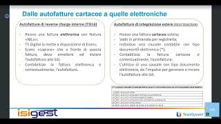 Webinar  Le Autofatture Elettroniche a partire dal 01072022 [upl. by Virgilio686]