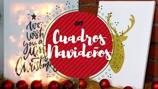 Haz cuadros decorativos para navidad  DIY [upl. by Cathyleen101]