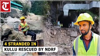 4 stranded at Malana Dam in Himachal Pradeshs Kullu rescued by NDRF teams [upl. by Motch586]