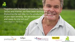 Precision sowing in open field  Flier Systems [upl. by Cired]