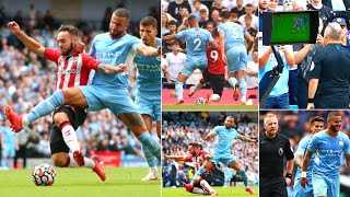 Kyle Walker Escaped potential Red card amp Penalty  VAR failed [upl. by Ailana61]