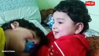 ZOHAN fight scene with Elder Brother Pulling hair  Kids Fight  babies brothers dadaabukidszone [upl. by Lucila76]