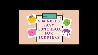 Most easiest lunchbox for pickyeater  Quick lunchbox for toddler  no cooking [upl. by Bostow271]