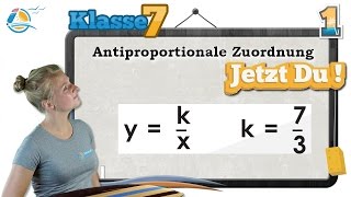 Antiproportionale Zuordnung  Klasse 7 ★ Übung 1 [upl. by Aisatsanna22]