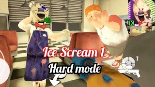 Ice Scream 1 HARD mode full gameplay 🍦 [upl. by Latona365]