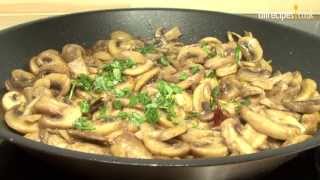 Tapas recipe  Spanish garlic mushrooms [upl. by Zelten]