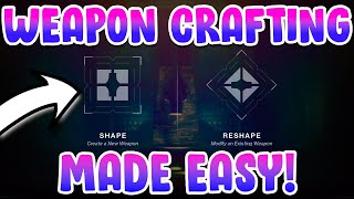 Weapon Crafting Explained InDepth Guide Elements Patterns amp Shaping  Destiny 2 Witch Queen [upl. by Tallbott]