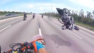 Hectic Motorcycle Crashes amp Crazy Moto Moments 2018 Ep 147 [upl. by Adnilema359]