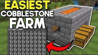 Cobblestonestone farm in minecraftcobblestone farm for pocket edition40000 cobblestone per hour🚀 [upl. by Anitsua]