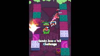 Sandy Jessie 1v3 Challenge 🫡🔥 BrawlStars Duels Shorts [upl. by Aitselec]