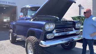 1959 Chevrolet Apache 4X4 Short Box For Sale  Affordable Classics Inc [upl. by Eirac439]