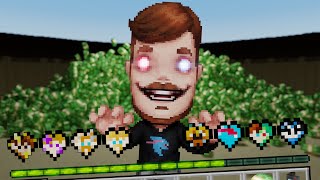 Minecraft but MrBeast Custom Hearts [upl. by Nytsirc]