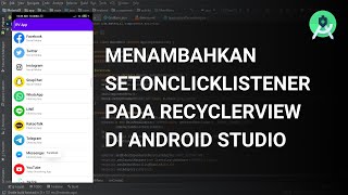 Cara Menambahkan setOnClickListener Pada RecyclerView  Android Studio  Java  Part 2 [upl. by Uht]