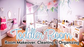 Toddler Room Makeover  Toddler Room Organization  Toddler Girl Room Ideas [upl. by Nuyh105]