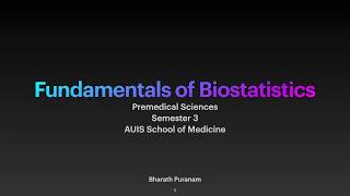 Introduction to the Course  Fundamentals of Biostatistics [upl. by Apul]