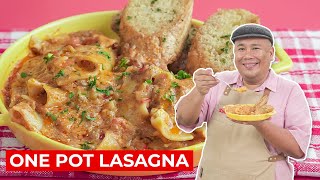 One Pot Lasagna Recipe  SIMPOL  CHEF TATUNG [upl. by Brynn]