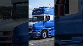 Scania 164 T Cab  Loud open pipe V8 sound shorts [upl. by Leiand]