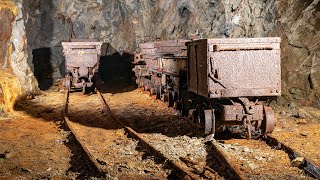 Exploring an Abandoned Mine  Found Mine Carts and Processing Plant [upl. by Christiane]