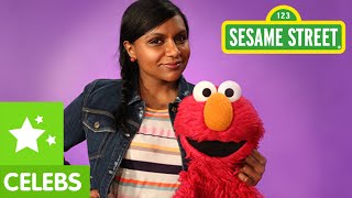 Sesame Street Mindy Kaling and Elmo are Very Enthusiastic [upl. by Neoma]