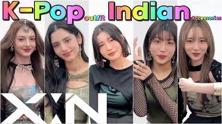 Kpop Idol paired Indian accessories with KPOP outfits🎊xinofficial XIN [upl. by Grantley365]