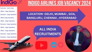 Indigo Airlines job vacancy 2024 Apply Online [upl. by Onaimad471]