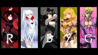 RWBY X JOJO rwby jojosbizarreadventure roosterteeth musicmashup remix giorno jojopart5 [upl. by Orlando]