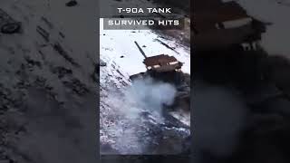 T90A tank survived multiple hits military army tank shorts [upl. by Tempa]