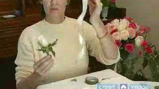 How to Make Flower Arrangements for Weddings  How to Make a Single Rose Corsage Tips for Making Wedding Floral Arrangements [upl. by Lrak89]