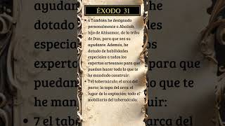 Éxodo 31 67 dios biblia versiculodeldia [upl. by Fisher]